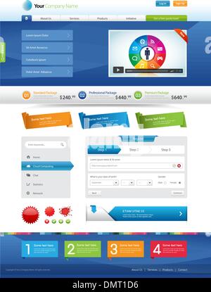 Website Elements Stock Vector