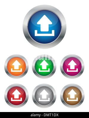Upload buttons Stock Vector