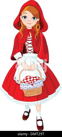 Little red riding hood Stock Vector