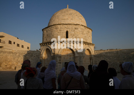 The Chapel of the Ascension in Jerusalem Stock Photo
