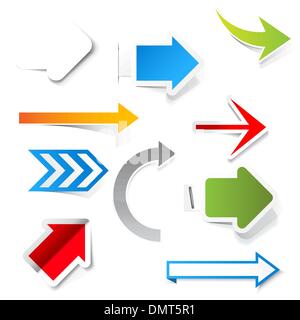 Paper arrows Stock Vector
