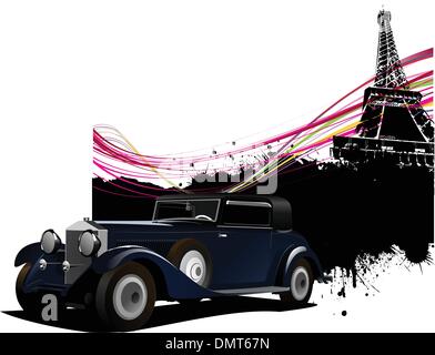 Paris image background Stock Vector