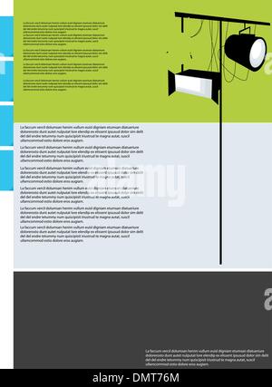 Visual art web page layout Stock Vector