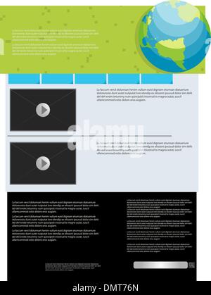 web page layout template Stock Vector