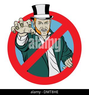 No trolling sign Stock Vector