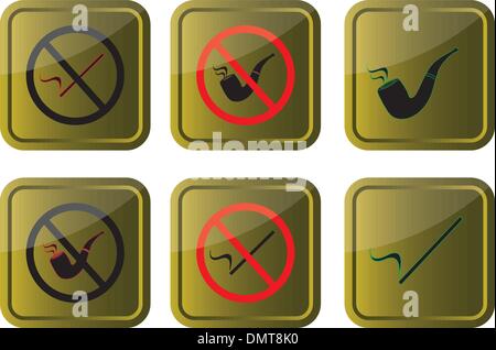 Smoking allowed/not allowed Stock Vector