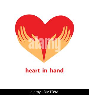 heart-in-hand Stock Vector