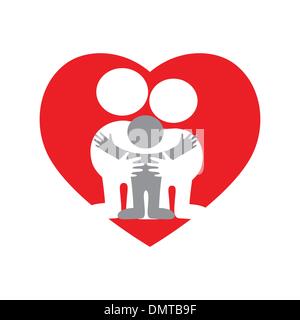 love-family Stock Vector