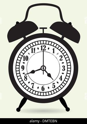 old alarm clock antique vector illustration design Stock Vector Image ...