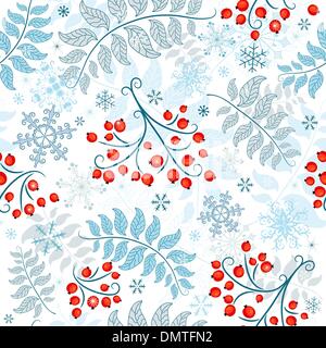 Winter seamless white pattern Stock Vector