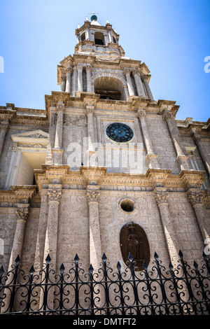 Arequipa Cathedral, Peru Stock Photo