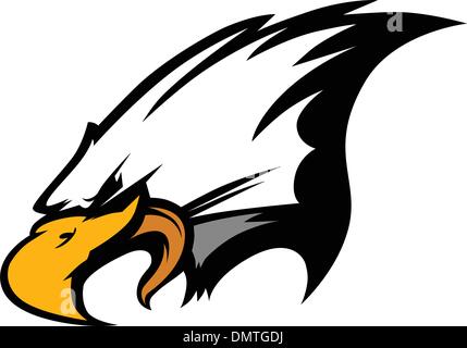 Mascot Head of an Eagle Vector Illustration Stock Vector