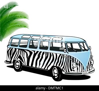 Hippie Van Stock Vector