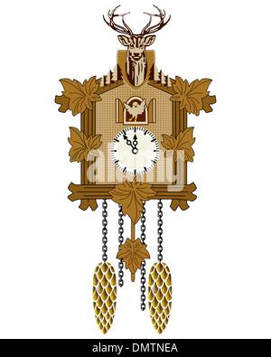 Cuckoo Clock Stock Vector