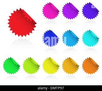 Multicolored glossy web elements. Perfect for text or icons. Vec Stock Vector