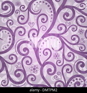 Seamless violet valentine pattern Stock Vector