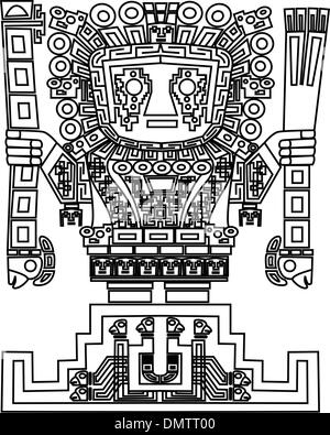 vector mayan and inca tribal symbols Stock Vector
