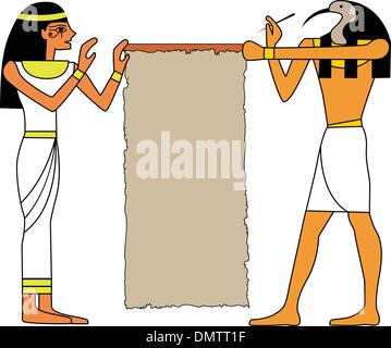 the vector set of egyptian god Stock Vector