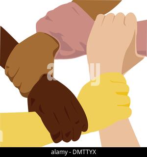 the vector ethnicity hand Stock Vector