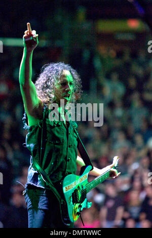 15 October 2009:  Metallica lead guitarist Kirk Hammett performs onstage during the Metallica World Magnetic Tour at the Quicken Loans Arena in Cleveland, Ohio. (Credit Image: © Frank Jansky/Southcreek Global/ZUMApress.com) Stock Photo