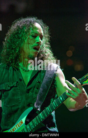 15 October 2009:  Metallica lead guitarist Kirk Hammett performs onstage during the Metallica World Magnetic Tour at the Quicken Loans Arena in Cleveland, Ohio. (Credit Image: © Frank Jansky/Southcreek Global/ZUMApress.com) Stock Photo