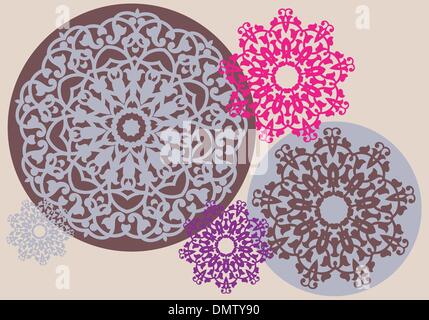 abstract floral pattern, vector Stock Vector