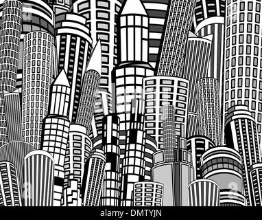 City towers Stock Vector