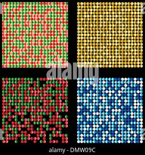 Set of four seamless christmas backgrounds Stock Vector
