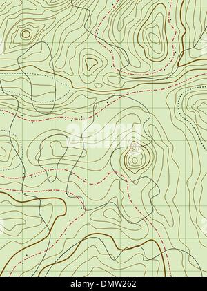 vector abstract topographical map with no names Stock Vector