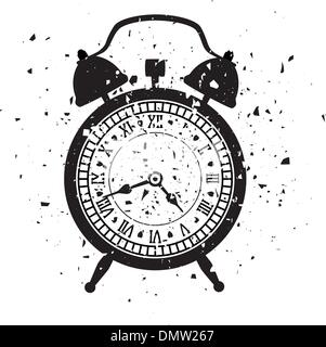 Vector illustration of Cartoon alarm clock Stock Vector Image & Art - Alamy