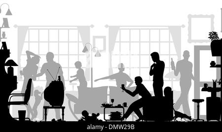 Family gathering Stock Vector