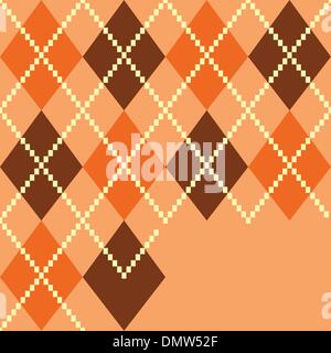 Retro colorful argile pattern or background - brown Stock Vector