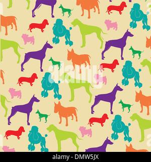 Cute Dog Sitting on the ground flat vector illustration Stock Vector ...