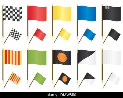 formula one flags Stock Vector