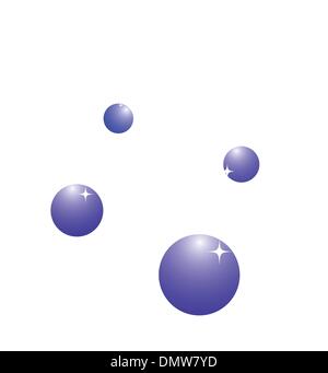 Abstract shining sparkling light and rounds Stock Vector