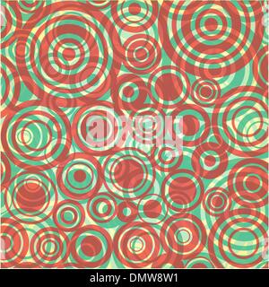 red and green circles background Stock Vector