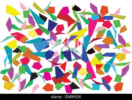vector background of colorful splinters Stock Vector