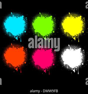 splash electric collection Stock Vector