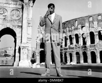 May 1, 1960 - Rome, Italy - Runner ABEBE BIKILA of Ethiopia was the first African to win an Olympics medal when he ran barefoot at the 1960 Olympics marathon in Rome. PICTURED: Bikila sightseeing in Rome during the 1960 Olympic Games.  (Credit Image: © KEYSTONE Pictures USA/ZUMAPRESS.com) Stock Photo