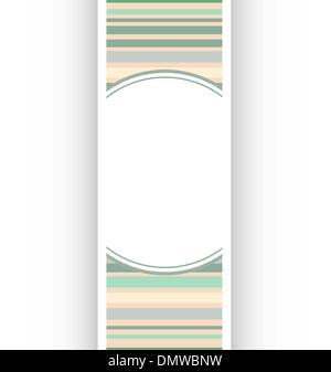 Gallery Interior with empty frame on abstract wall Stock Vector