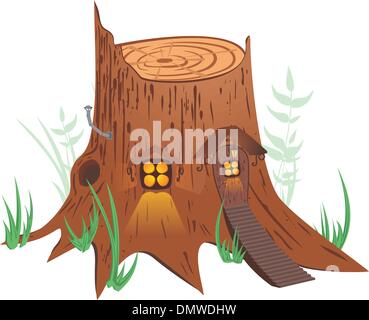Little fairy-tale house Stock Vector