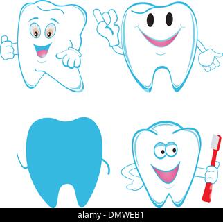 illustration of tooths on a white background Stock Vector Image & Art ...