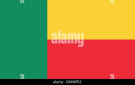 Benin Flag Stock Vector