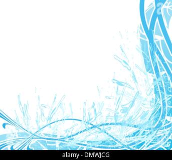 Abstract water splash background Stock Vector