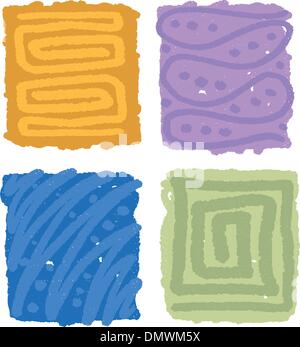 Grunge texture frame background set Stock Vector Image & Art - Alamy