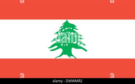 Lebanon Flag Stock Vector