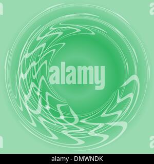 Shiny color waves over green vector backgrounds Stock Vector