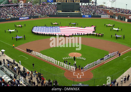 San Diego Padres players stand for the national anthem before a spring  training baseball game against the Cleveland Indians, Thursday, March 11,  2021, in Peoria, Ariz. (AP Photo/Sue Ogrocki Stock Photo - Alamy