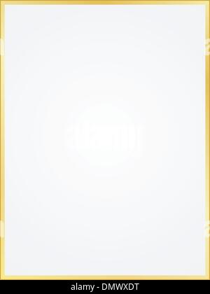 Sheet of paper with gilt edges Stock Vector
