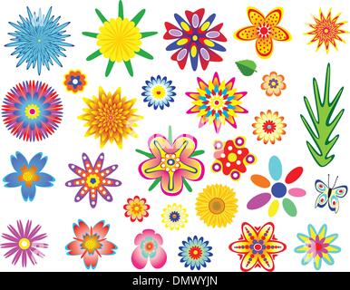 sunflower vector set Stock Vector Image & Art - Alamy